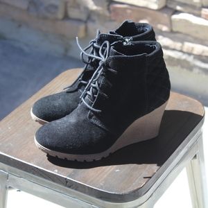 MIA Black Suede Booties